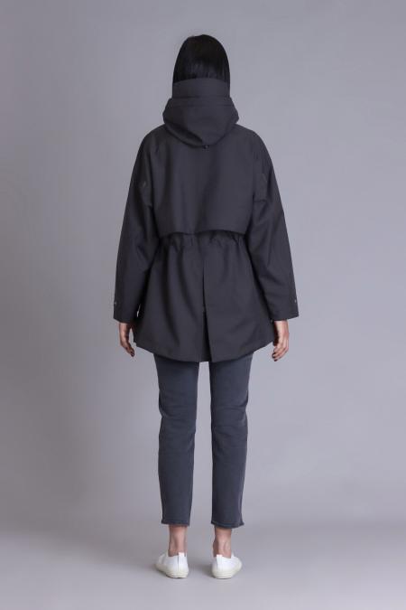 women waterproof hooded parka coat